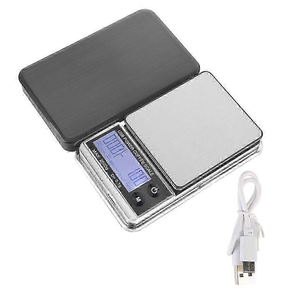 Mini Pocket Scale Electronic Scale Auto Timer Digital Kitchen Coffee Scale High Precision Cyclic Rechargeable