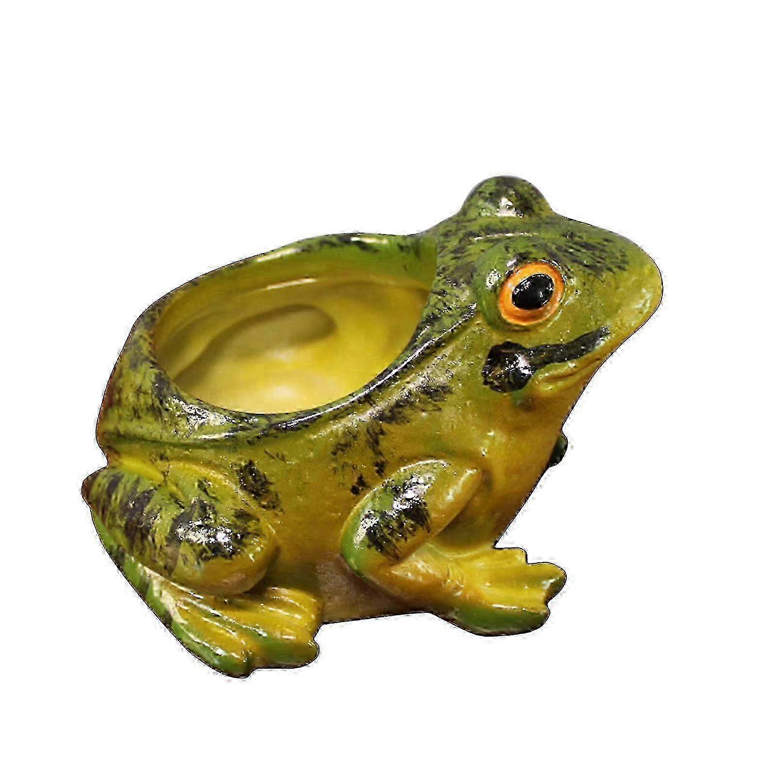 Safe Resin Frog Garden Planter