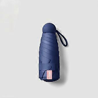 Customized 50% umbrella, weather and rain dual-purpose women's sunscreen and UV protection folding mini sunshade rain advertising gifts