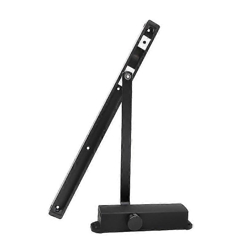 Door Closer Security System- Adjustable Closing System, Black