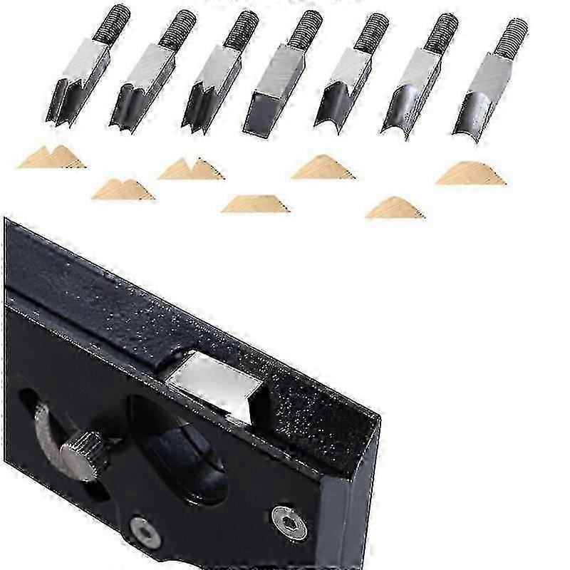 7-in-1 Adjustable Depth Chamfer Planer with Cutter Heads