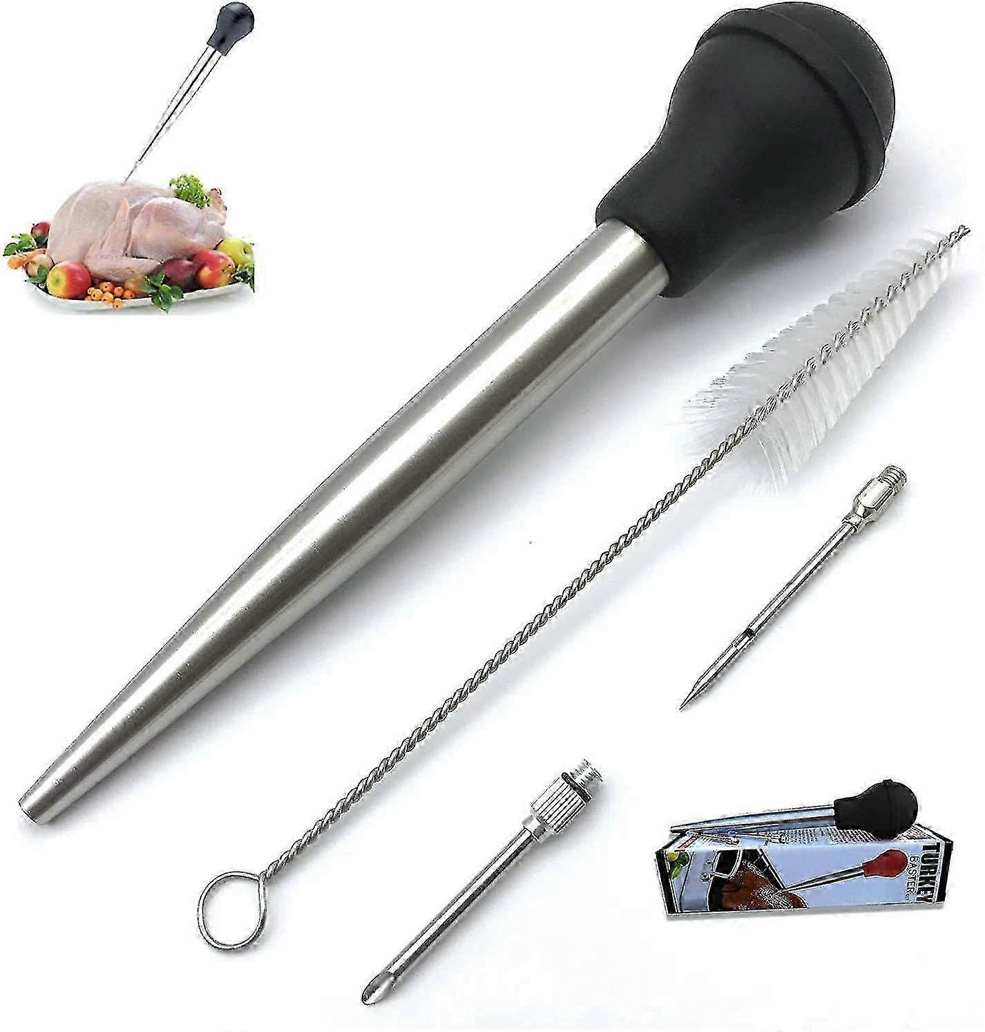 Dishwasher-Safe Stainless Marinade Tool