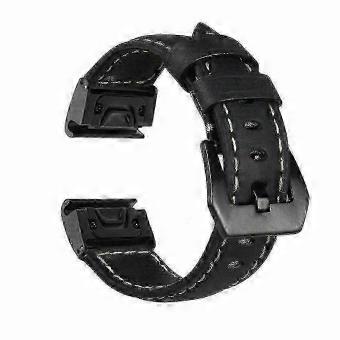 Leather Watch Strap 20mm 22mm 26mm Quick Release Soft Bracelet Band, Compatible with Garmin Fenix 7 7S 7X