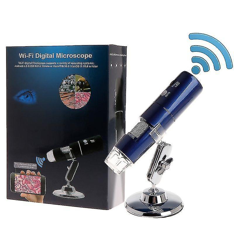 Newest Wifi Digital 1000x Usb Microscope Magnifier Camera 3 Colors 8 Led 1080p For Android Ios Iphon