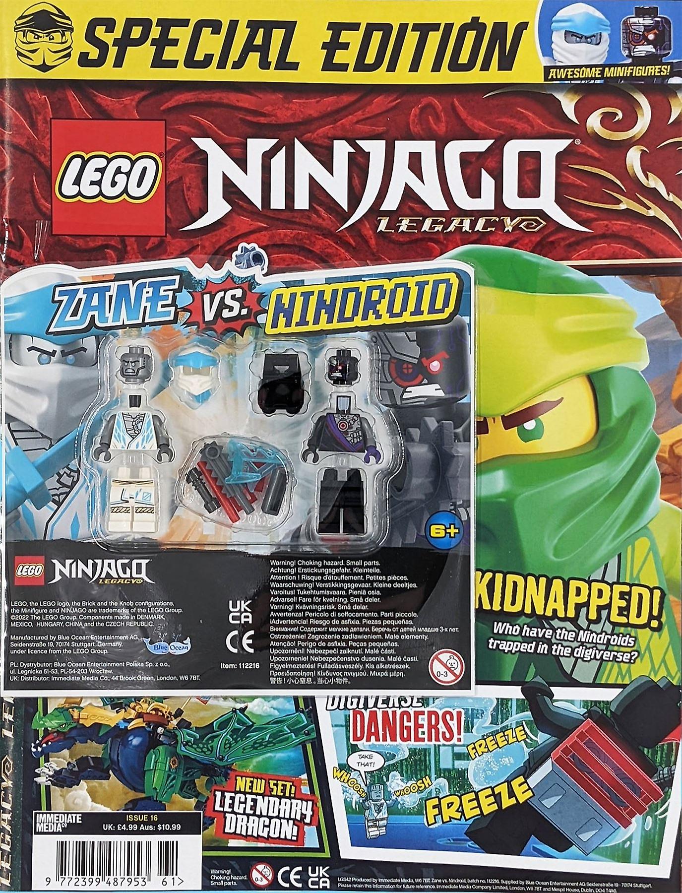 LEGO Ninjago Legacy Magazine Issue 16 with Zane Vs Nindroid Blister Pack Set 112216