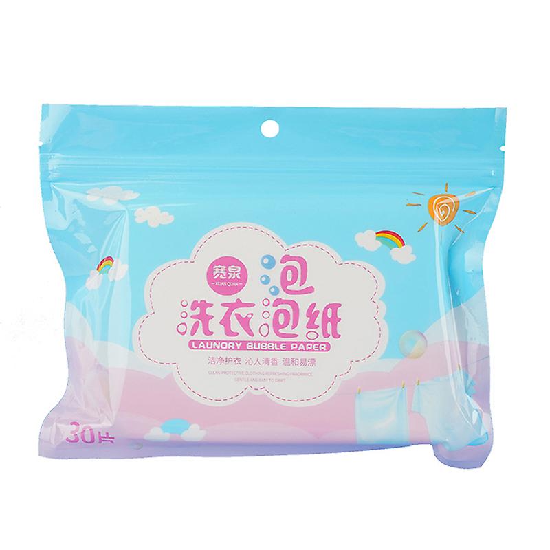 30PC New Laundry Detergent Nano Super Concentrated Washing Washing Powder Sheets SHYTMV