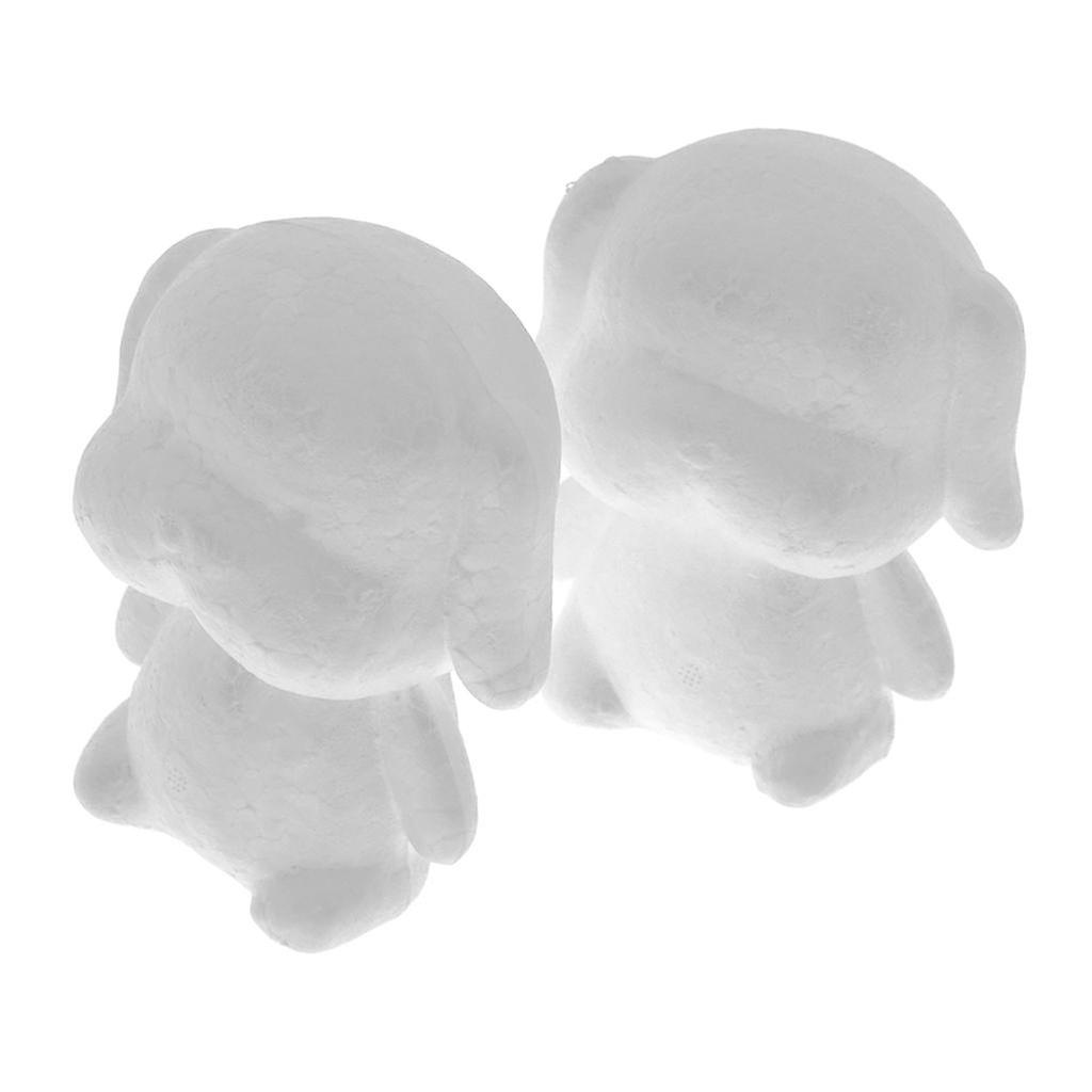 2Pack Dog Shaped Modelling Styrofoam Foam Creative DIY Kids Painted Crafts