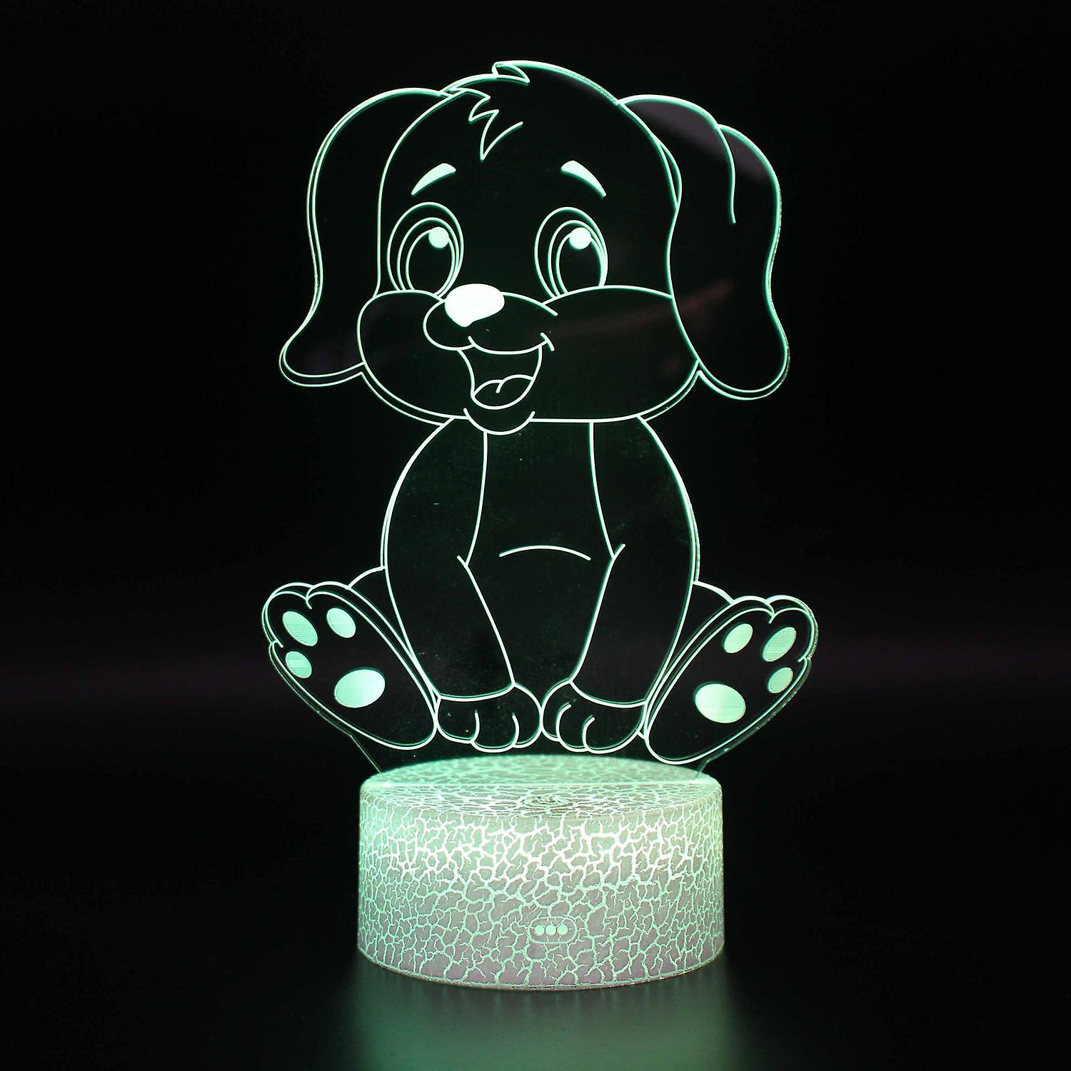 3D Touch Light Night 7 colors remote control Chien #815