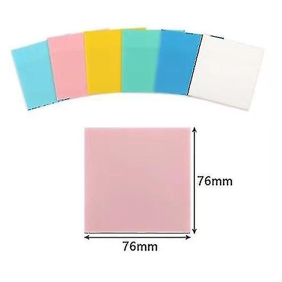 300 Sheets Colorful Transparent Sticky Note Pads Self-stick Note Pads Clear Post It Notes -e