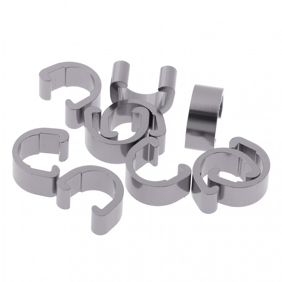 10pcs Bike Bicycle Cable C-clips Buckles Housing Hose Guides Ties Blue