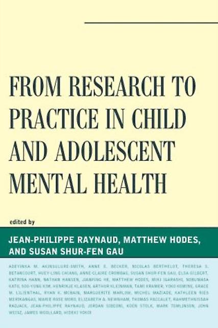 From Research To Practice In Child And Adolescent Mental Health Paperback Book