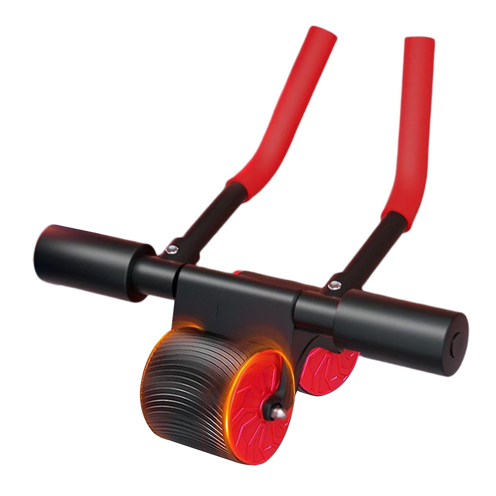 Ab Roller Wheel Abdominal Core Trainer Abdominal Muscle Training Ab Exercise Red without Count