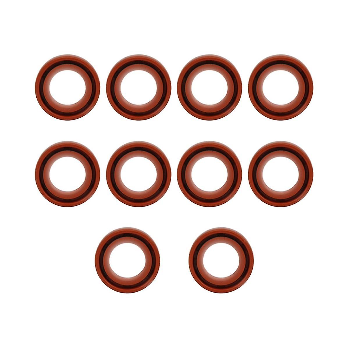 10-Piece Chainsaw Brown Oil Seal Chain Saw Set is Suitable for MS170 180 Parts Tool Oil Seal Ring