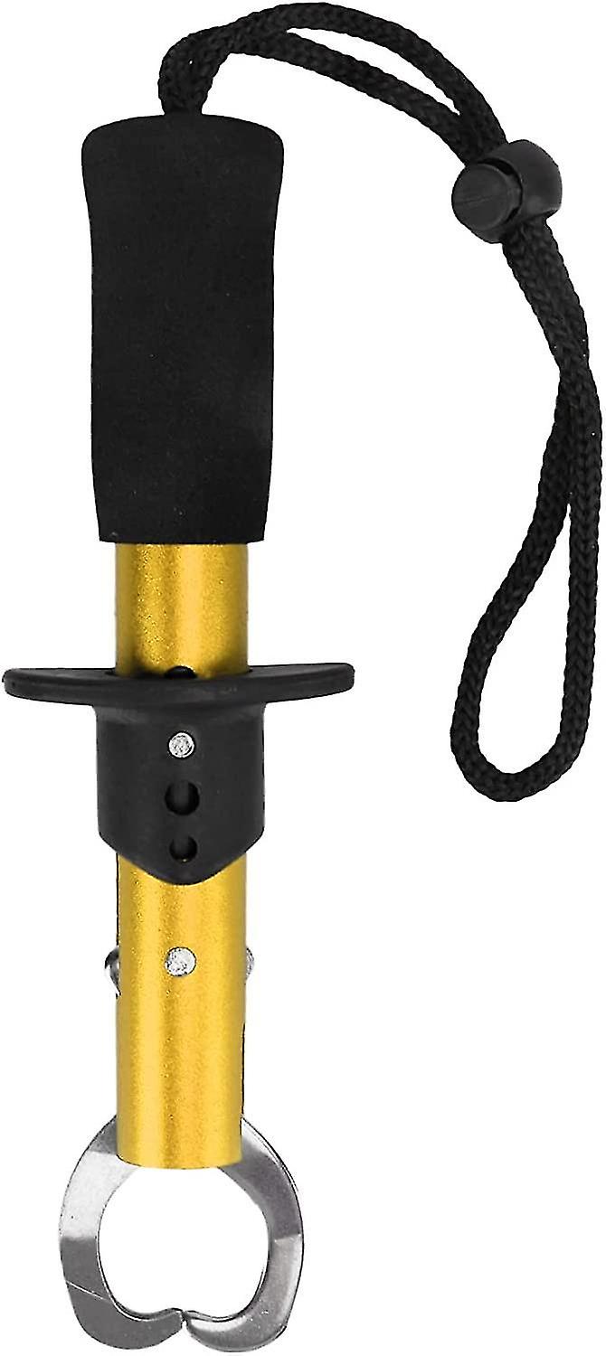 Fish Gripper,stainless Steel Fish Lip Grabber,fish Grabber With Wrist Strap Fishing Gear,fish Lip Gr