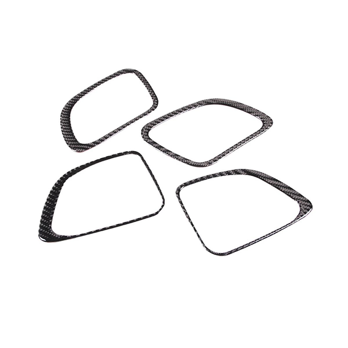 For - C-Class W206 2022 2023 Soft Carbon Fiber Car Door Horn Speaker Cover Trim Sticker Interior Ac