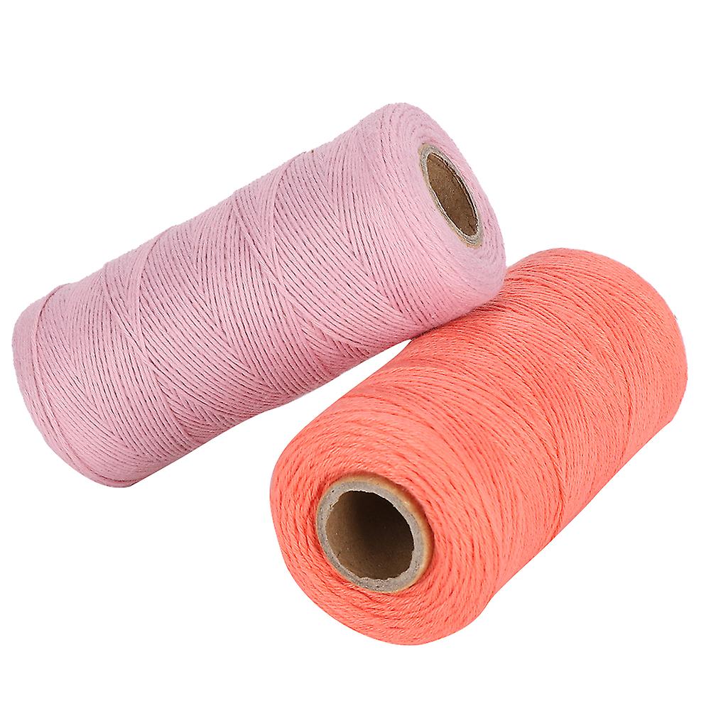 2Pcs Embroidery Machine Thread 8/4 Warp Yarn Weaving Carpe Ture Cotton Spinning 250 meters