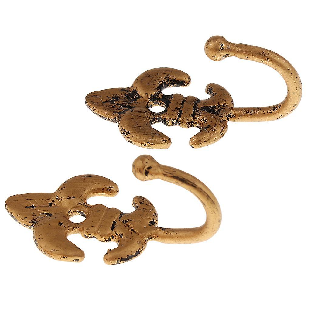 2x Curtain Tie Back Hooks Window Blind Tiebacks Hanger Holder Type 1 - 006