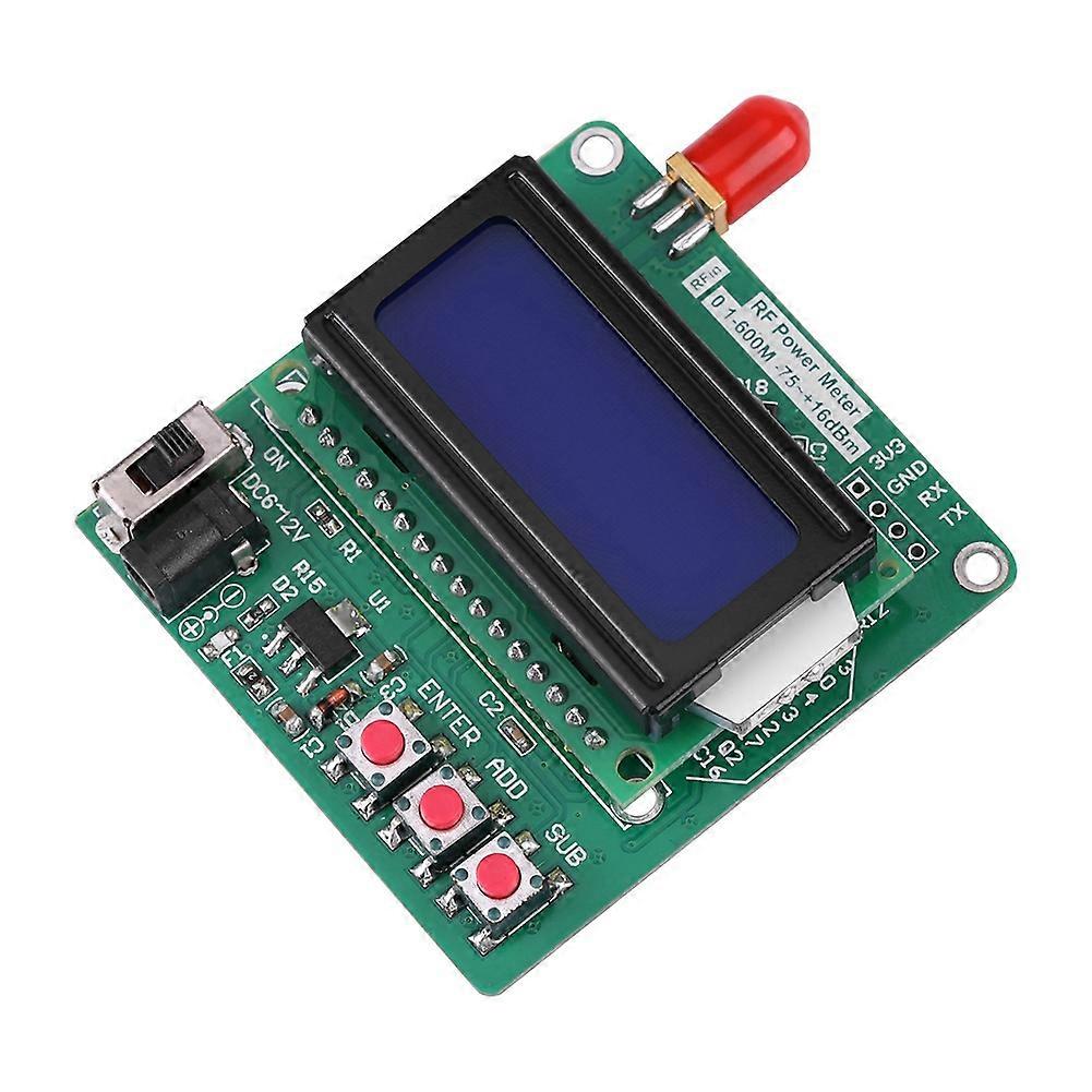 Digital LCD RF Power Meter -75~16 dBm 1-600MHz Radio Frequency Attenuation Value