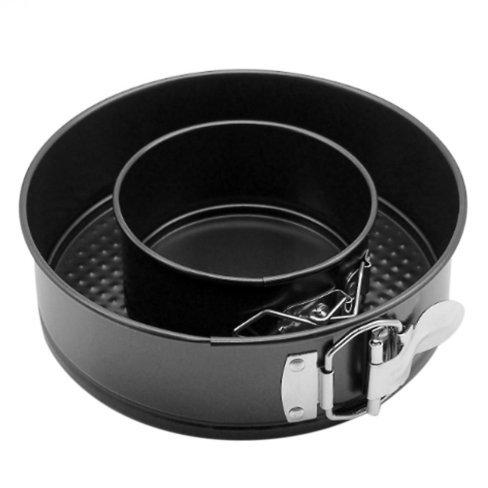 2 Pack 4Inch/7Inch Non-Stick Springform Cake Pans with Removable Bottom,Leakproof Cheesecakes Bakin