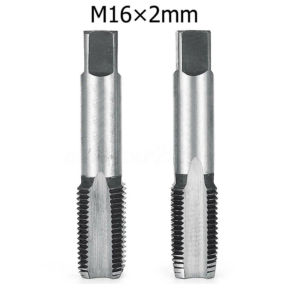 2pcs Right Hand Thread Tap Machine HSS Plug Metric Tap Drill Thread Tools Hand Drill M10 M12 M14 M16 M20~10977