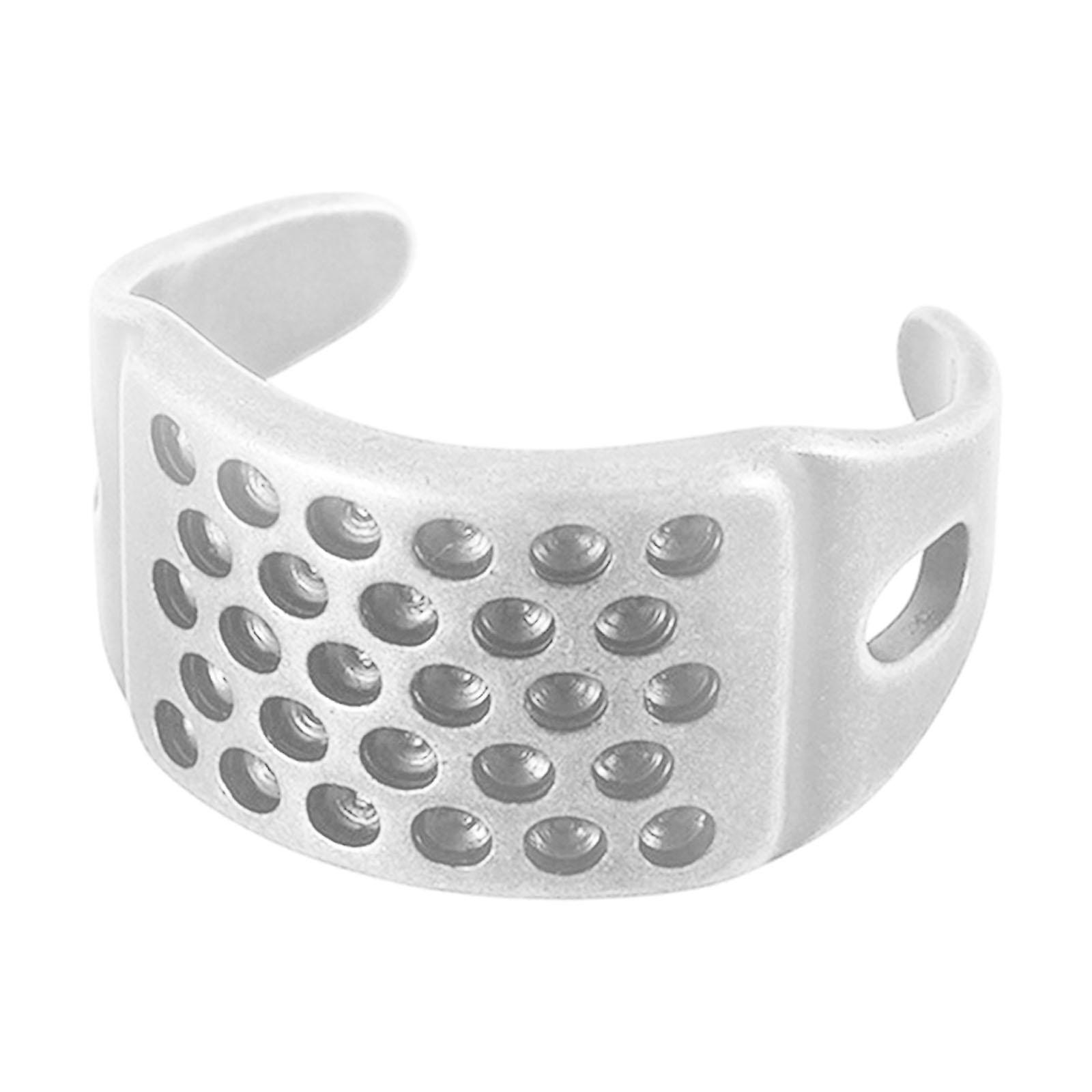 Sewing Thimble Ring Sewing Thimble Finger Protector Household Sewing Accessories Needlework Stainless Steel Sewing Thimble