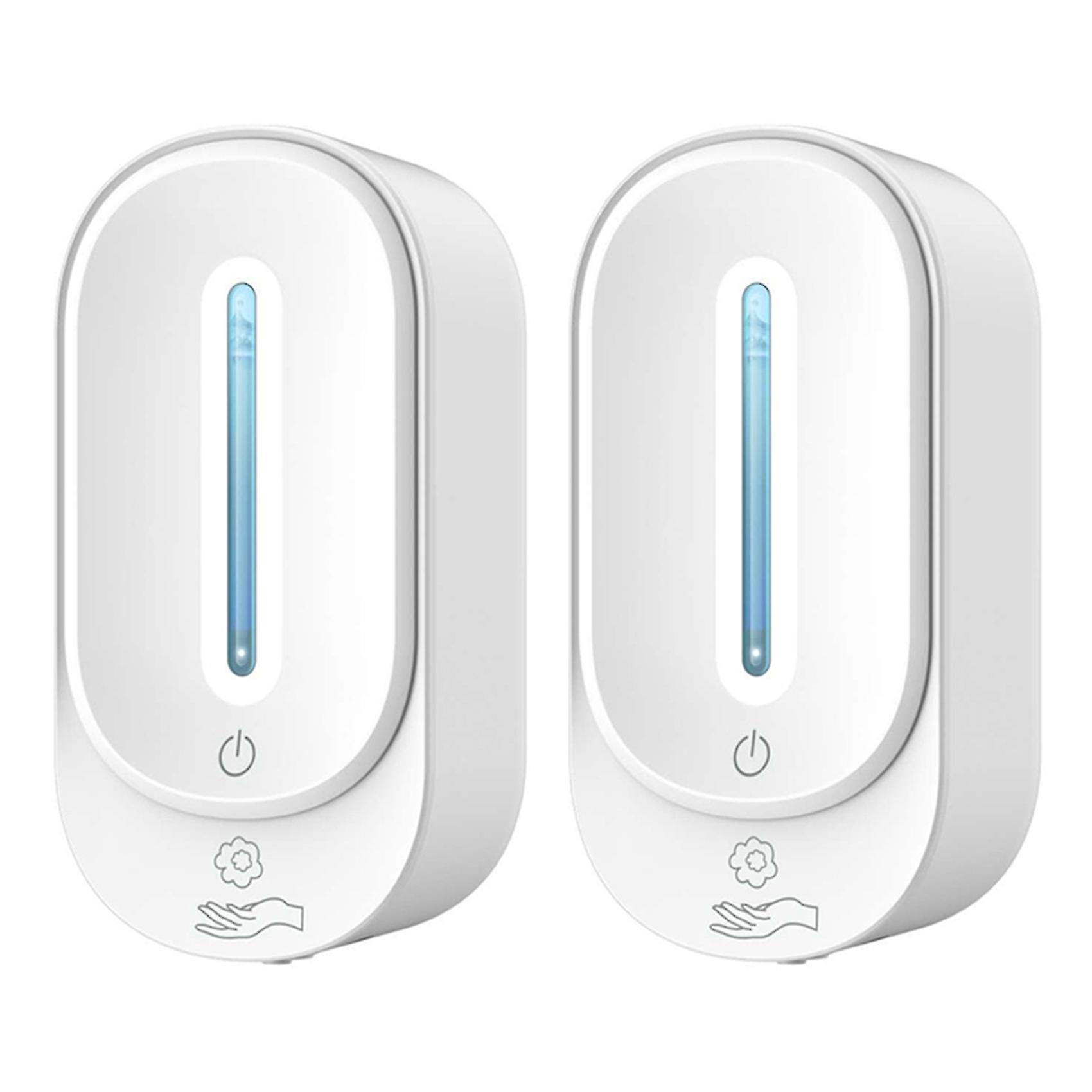 2x Automatic Touchless Hand Dispenser Wall Mounted, Simple Human Touchless Soap Dispenser For 350ml