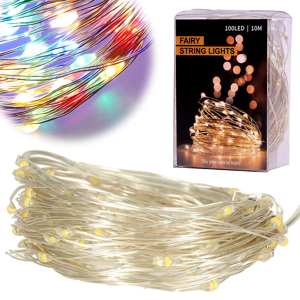 LED Decorative Wire Lights 10m 100LED Multicolor