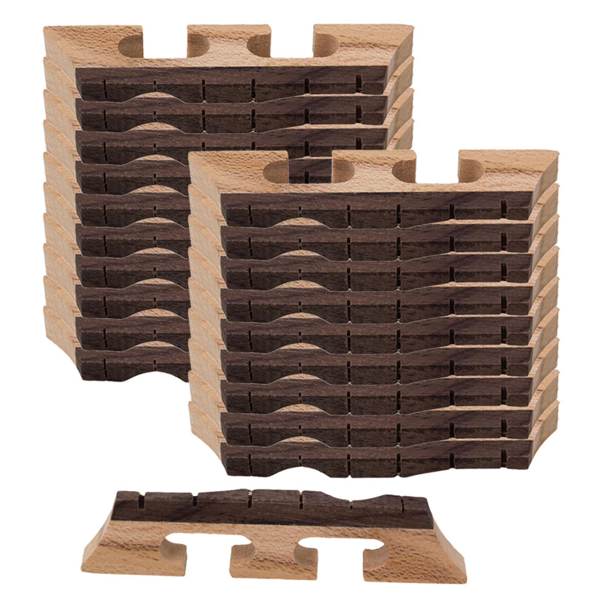 6 String Banjo Bridge New Banjo parts Three Legged with Ebony Saddles Pack of 20