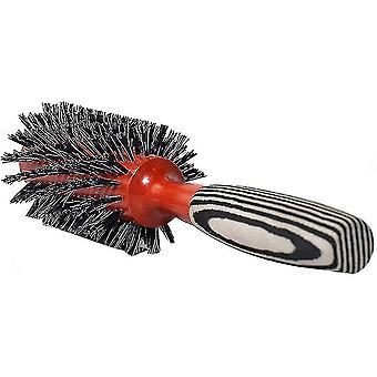 Boar Bristle Hairbrush, Solid Wood Roller Comb For Blow Drying Hair Curling Hairbrush Round Barrel Blow Drying Curling Combred Black1pcs adult unisex