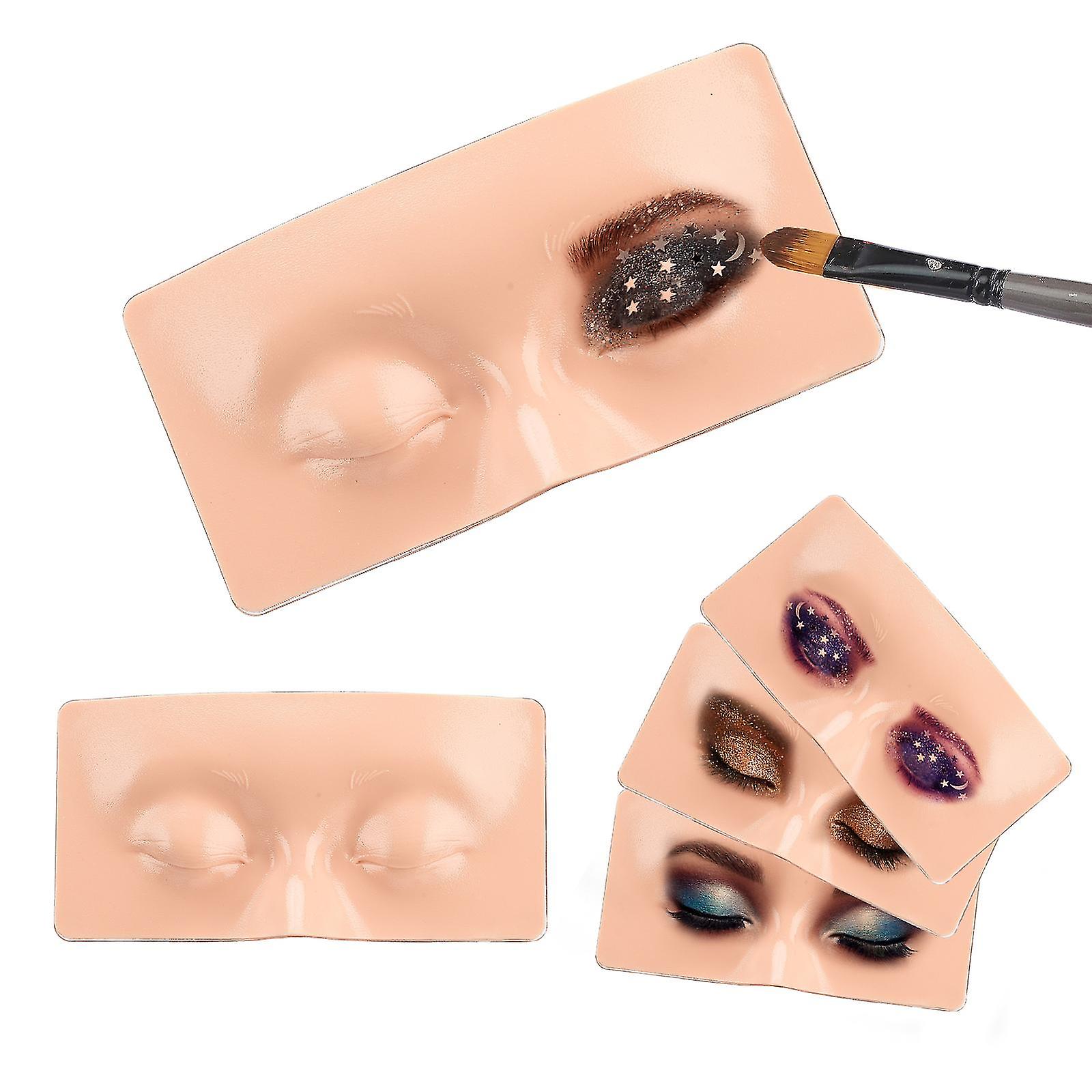 Makeup Practice Face Board Realistic Natural Eye Makeup Silicone Perfect Aid