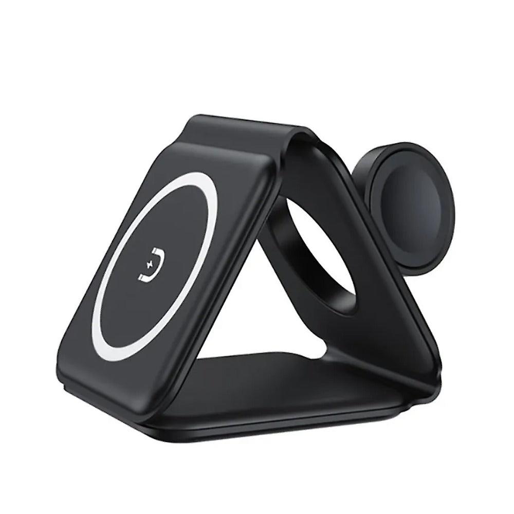 Foldable 100w 3-in-1 Magnetic Wireless Charger For Iphone, Airpods, And Apple Watch