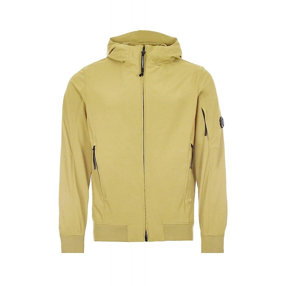 Mäns CP Företag CP Företag 014a Soft Shell Arm Motljusskydd Vattentät Lättviktsjacka - Ljus Oliv