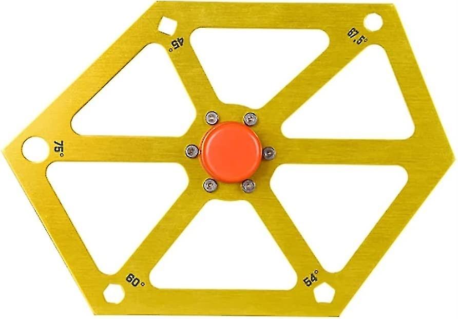 Aluminum alloy hexagonal ruler suitable for table saw multi-angle measuring tool saw angle measuring