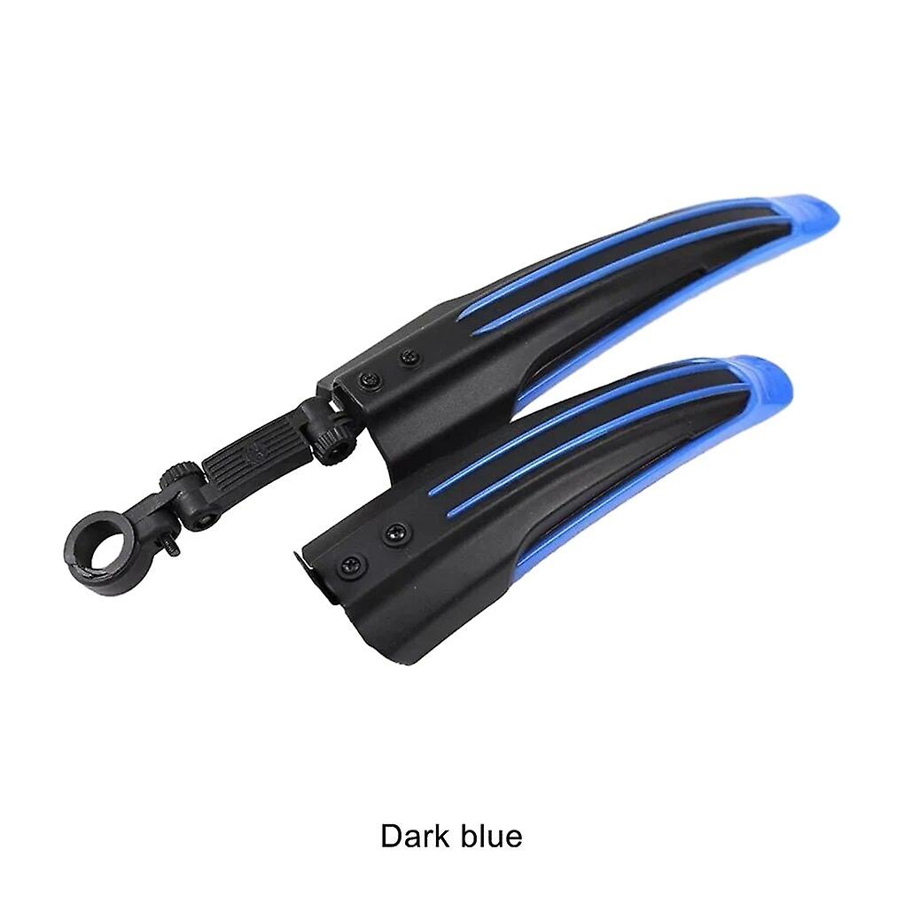 2pieces Adjustable Bike Mudguard For Mountain Bikes Easy To Install Lightweight And Portable Light Blue