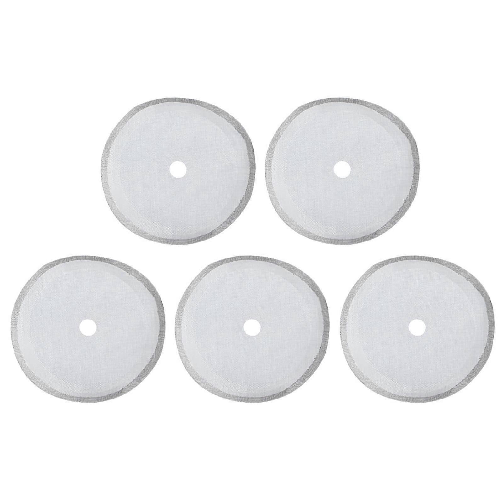 Lot de 5 filtres à café en acier inoxydable 304, portables et amovibles, pour cafetière, 1 000 ml