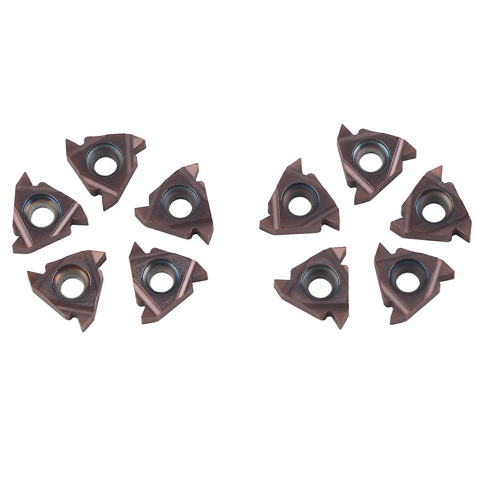 10Pcs CNC Turning Blade Inserts Thread Cutting Lathe Machine 16ER AG55