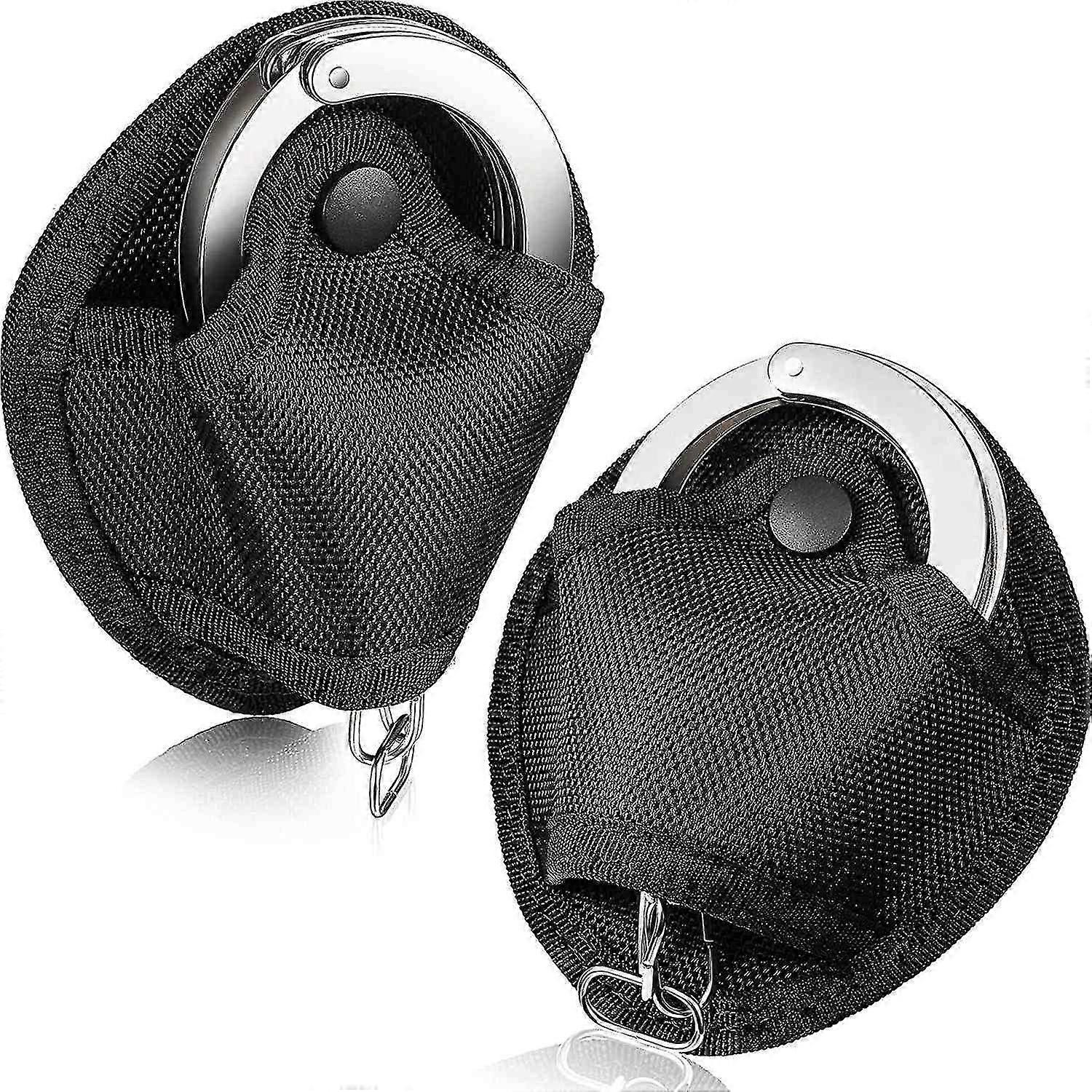 2 Packs Handcuff Cases Nylon Handcuff Holders Universal Handcuff Pouch For Most Chain Or Hinged Cuff