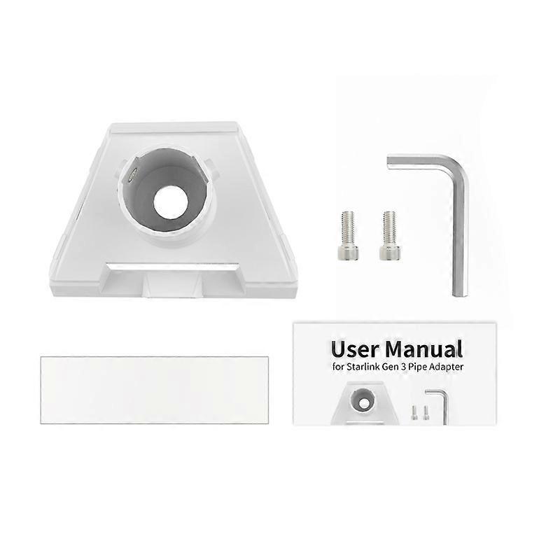 Röradapter för Starlink Gen 3 Takväggfäste Vevstaksfäste Stativ Takadapterhållare Standardkontakt Ny