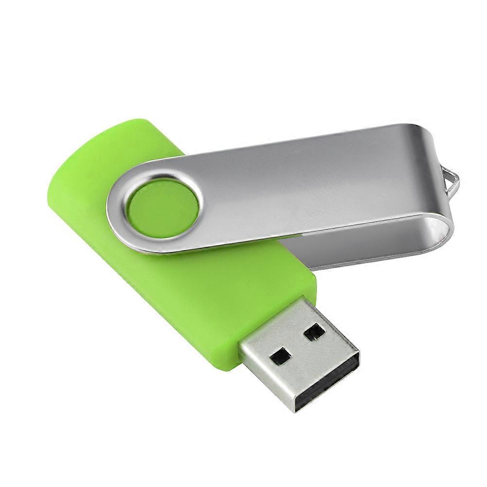 Rotatable Candy Colored USB 2.0 Memory Storage Device Thumb Flash Drive U Disk(Green 16G)