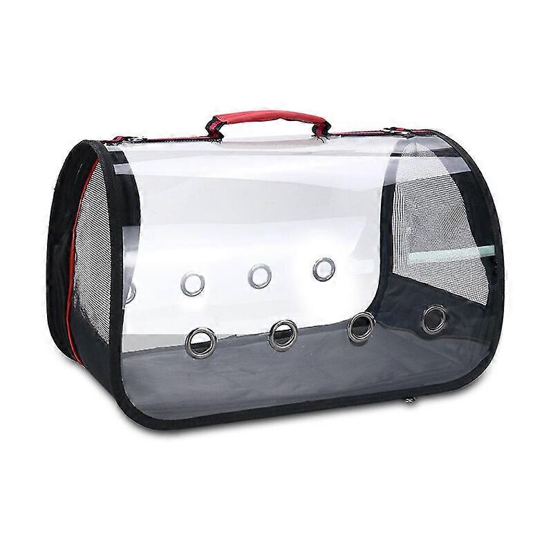 Lightweight Bird Carrier, Transparent Breathable PVC Bird Travel Cage Parrot Handbag~p81265903
