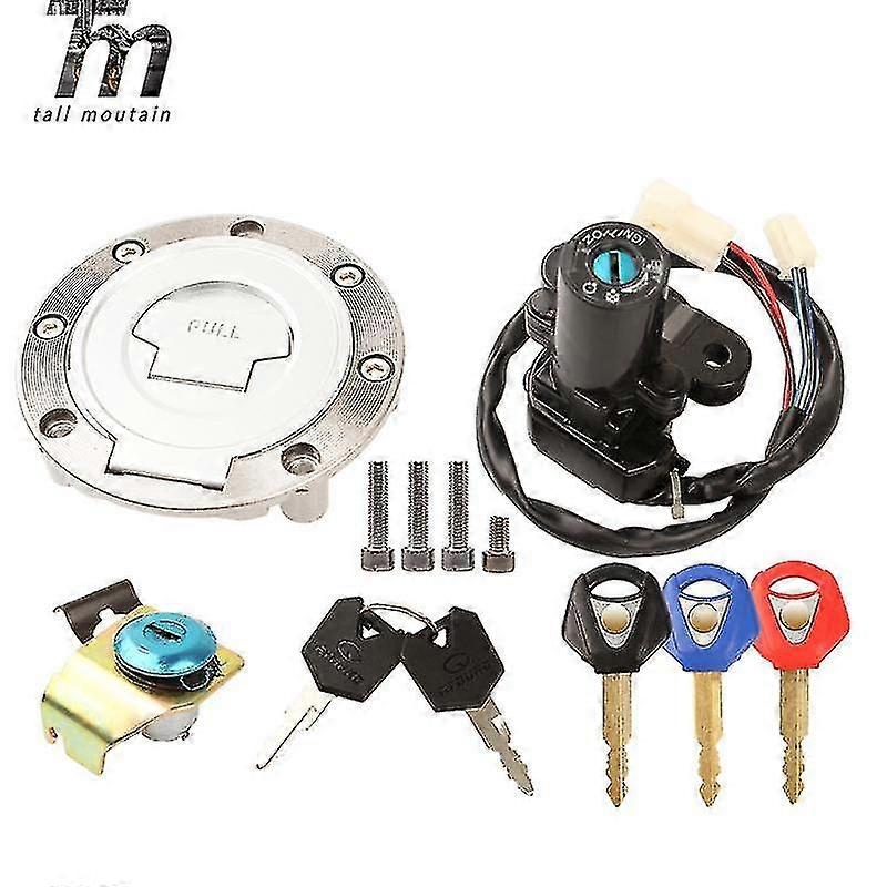 For Yamaha Yzf R1 2002-2003 2007-2010 R6 2004 2006-2013 Fjr1300 2001-2010 Ignition Switch Fuel Gas Cap Seat Lock Key Set