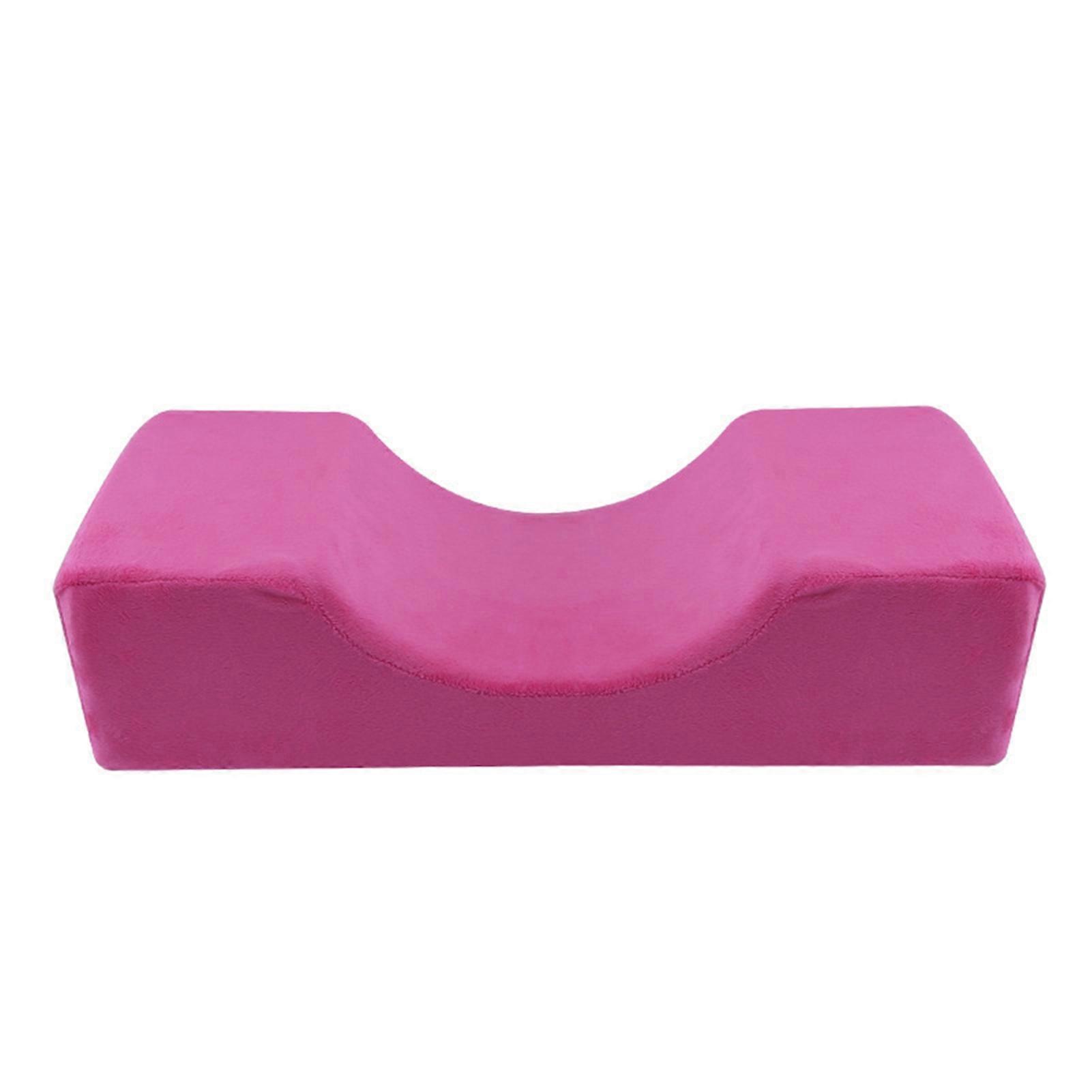 Grafted Eyelash Pillow U Shaped Breathable Sponge Grafted Eyelash Extension Pillow Magenta