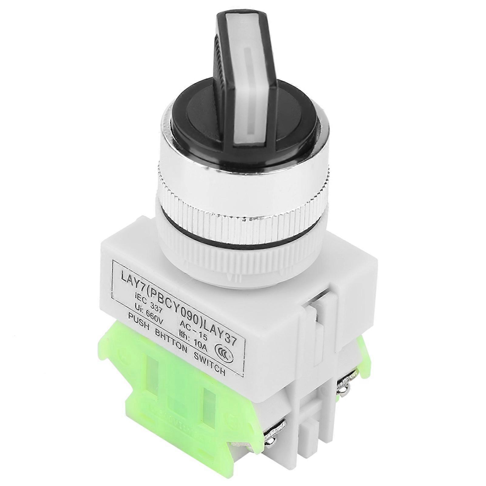 3 Position Maintained Selector Self Locking Rotary Switch LAY37-20X/31