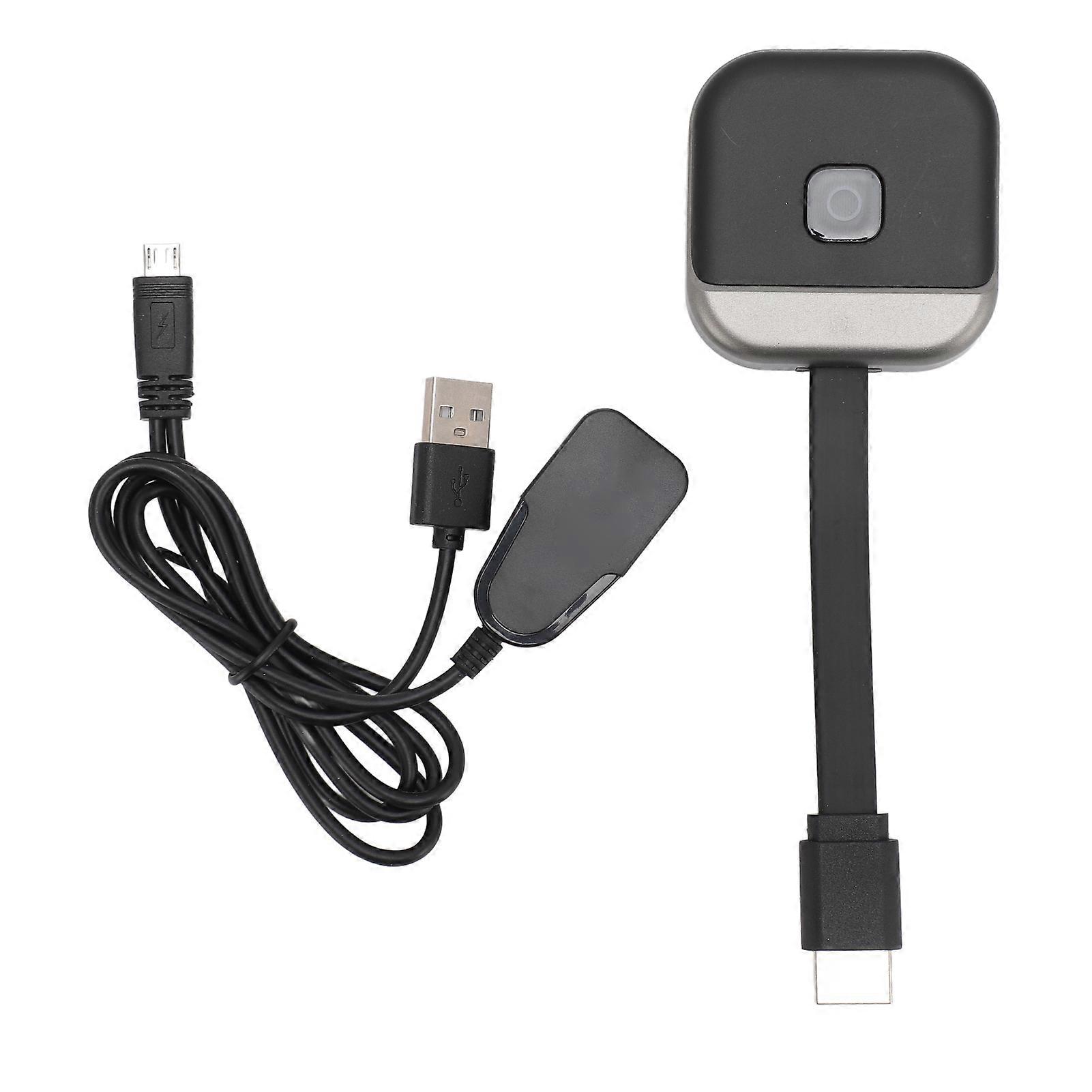 Adattatore per display con interfaccia multimediale HD wireless, commutatore dello schermo orizzontale e verticale HD 4K, adattatore per display wireless 2.4G