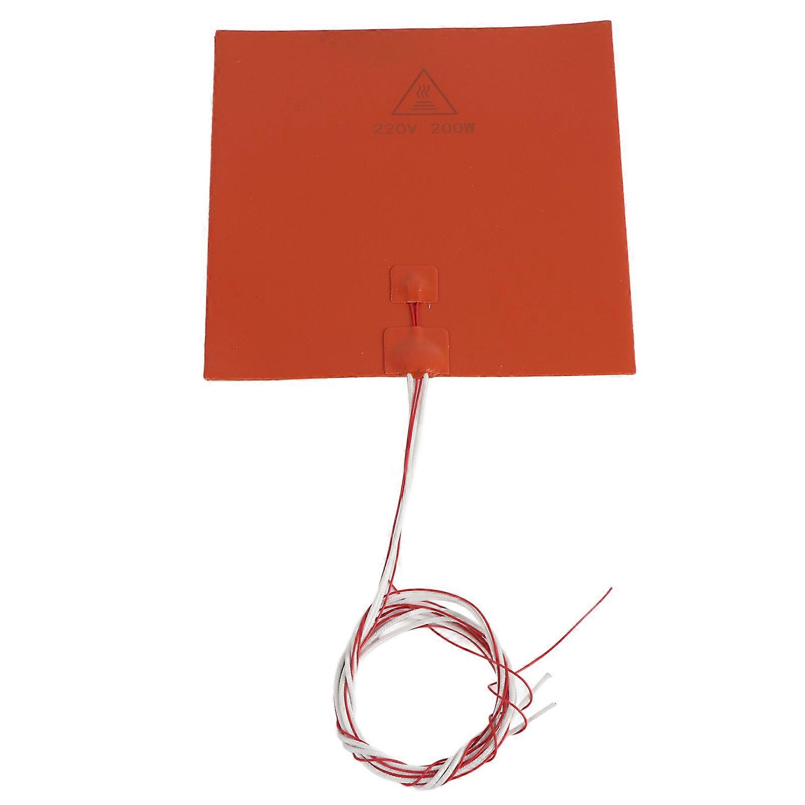 3D Printer Accessories Silicone Hot Heated Bed Heating Pad (220V 200W 200*200mm)