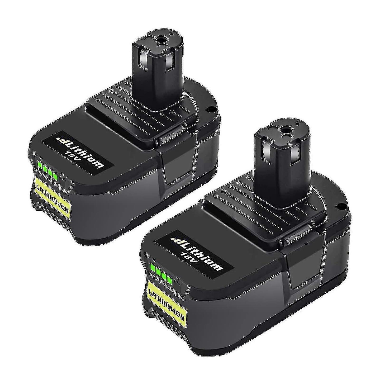 2X 18V 5.5Ah Battery Replacement for Ryobi 18V One+ P108 RB18L50 RB18L40 RB18L25 RB18L15 RB18L13 P108 P107 P105 P104 P103 P102 Cordless Tools