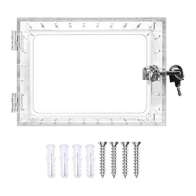 Thermostat Lock Box with Key Universal Thermostat Cover with Lock, Clear Thermostat Guard for Wall