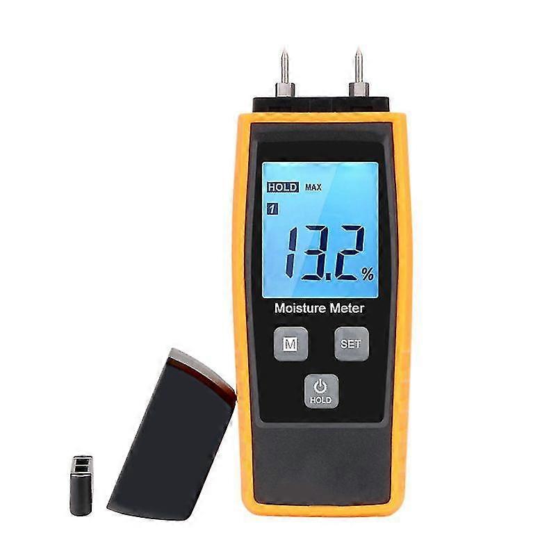 Moisture Tester, XRCLIF Wall & Wood Moisture Tester, Leak Meter, Moisture, Cement Mortar, Moisture Content Detector with LCD Backlight (Yellow)
