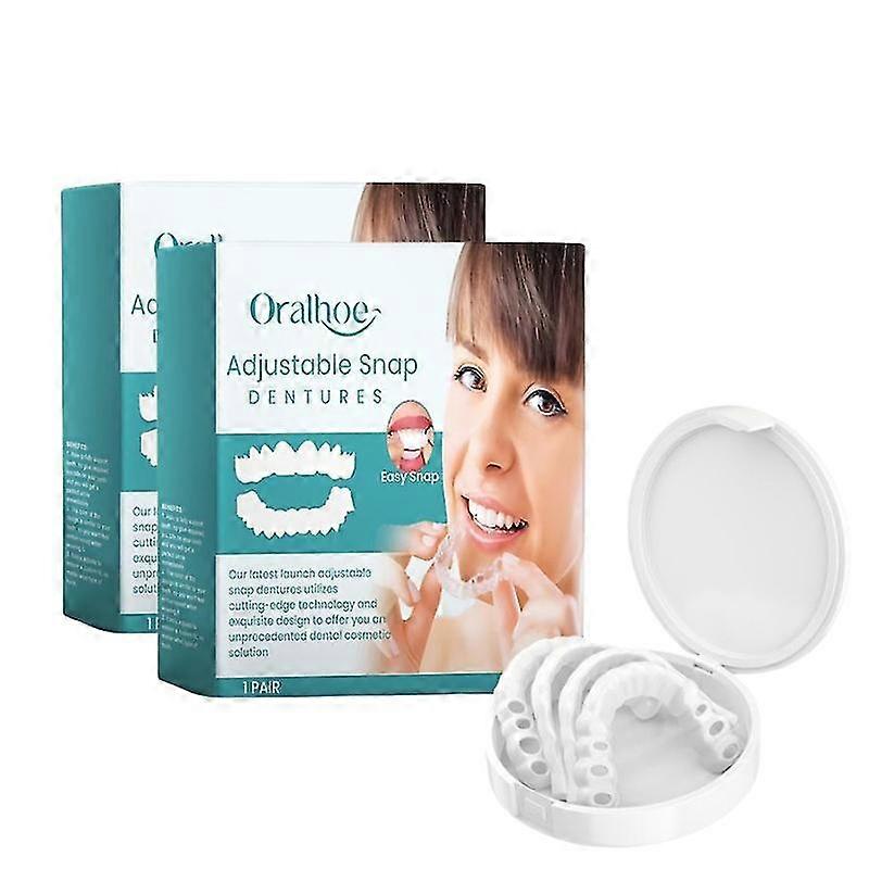1-3 çift Diş Ayarlanabilir Sahte Diş Örtüsü Geçici Reçine Yanlış Diş Telleri Kutulu Mükemmel Fit Diş Beyazlatma Snap On Smile Kaplamalar