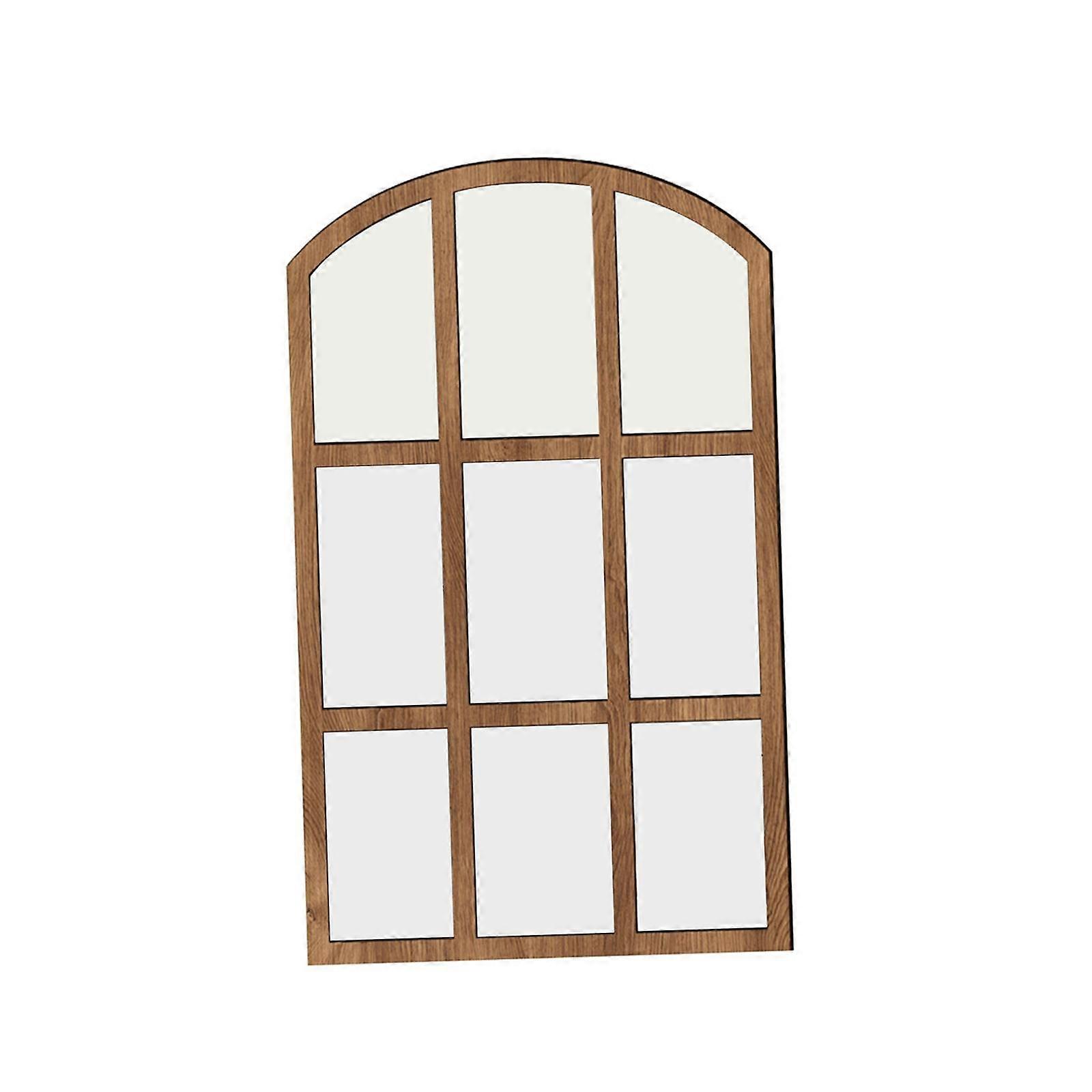 Arched Window Pane Mirror Grid Wall Mirror for Farmhouse,Living Room